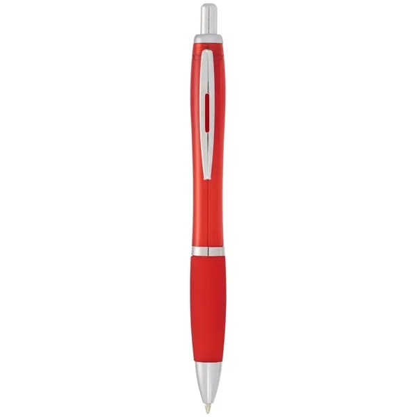 Plunger action ballpoint pen with soft grip.... from ASI 66887 PCNA / Bullet