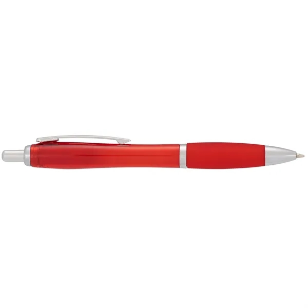 Plunger action ballpoint pen with soft grip.... from ASI 66887 PCNA / Bullet