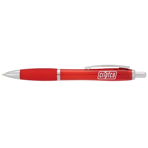 Plunger action ballpoint pen with soft grip.... from ASI 66887 PCNA / Bullet