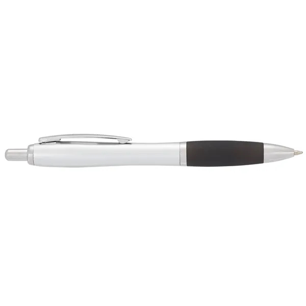 Plunger action ballpoint pen with soft grip.... from ASI 66887 PCNA / Bullet