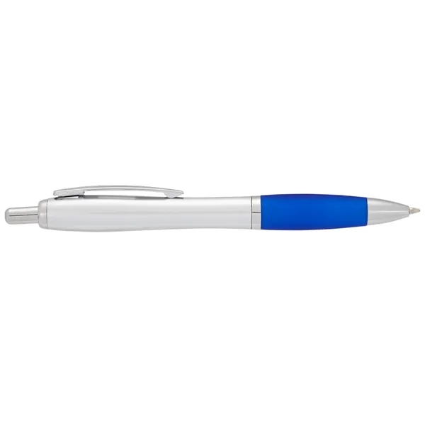 Plunger action ballpoint pen with soft grip.... from ASI 66887 PCNA / Bullet