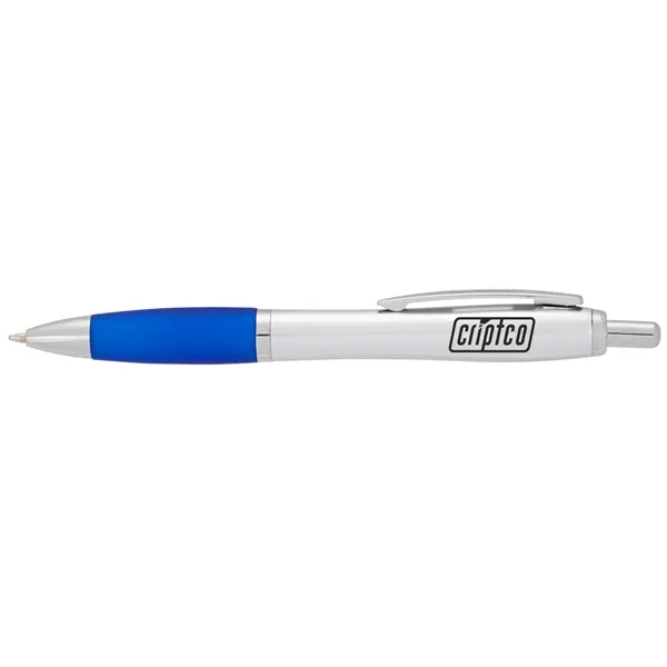 Plunger action ballpoint pen with soft grip.... from ASI 66887 PCNA / Bullet