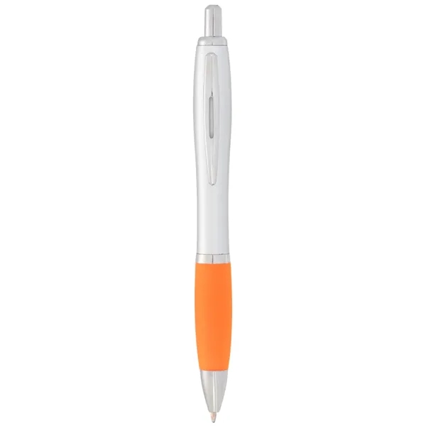Plunger action ballpoint pen with soft grip.... from ASI 66887 PCNA / Bullet
