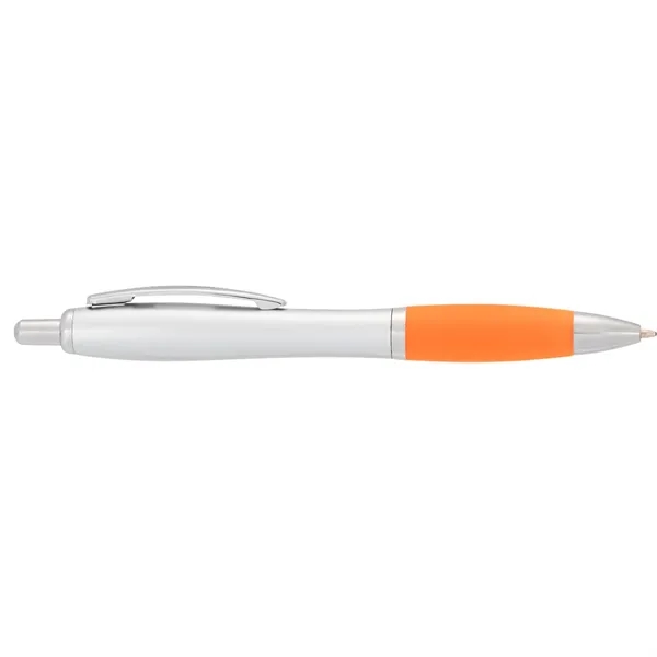 Plunger action ballpoint pen with soft grip.... from ASI 66887 PCNA / Bullet