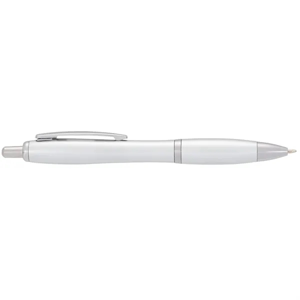 Plunger action ballpoint pen with soft grip.... from ASI 66887 PCNA / Bullet