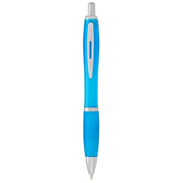 Plunger action ballpoint pen with soft grip.... from ASI 66887 PCNA / Bullet