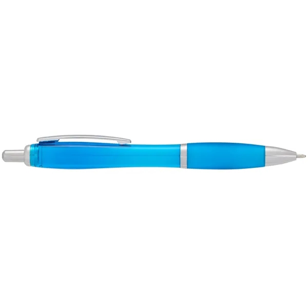 Plunger action ballpoint pen with soft grip.... from ASI 66887 PCNA / Bullet