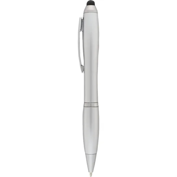 Twist action ballpoint pen with soft rubber stylus.... from ASI 66887 PCNA / Bullet