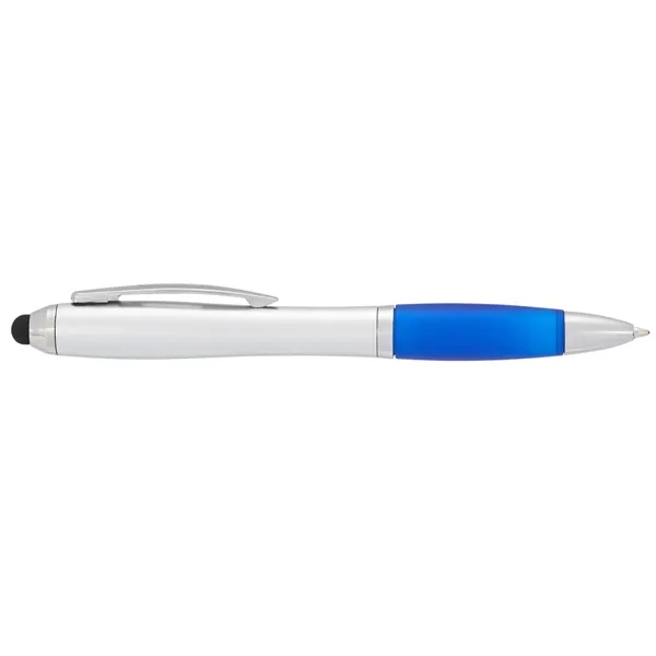 Twist action ballpoint pen with soft rubber stylus.... from ASI 66887 PCNA / Bullet