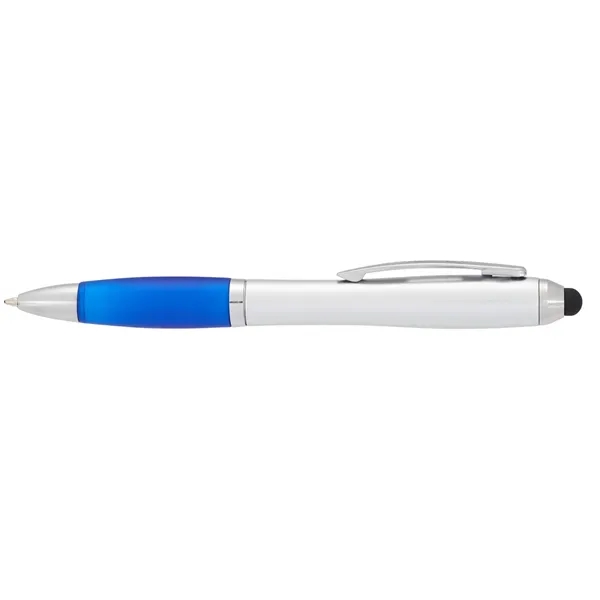 Twist action ballpoint pen with soft rubber stylus.... from ASI 66887 PCNA / Bullet
