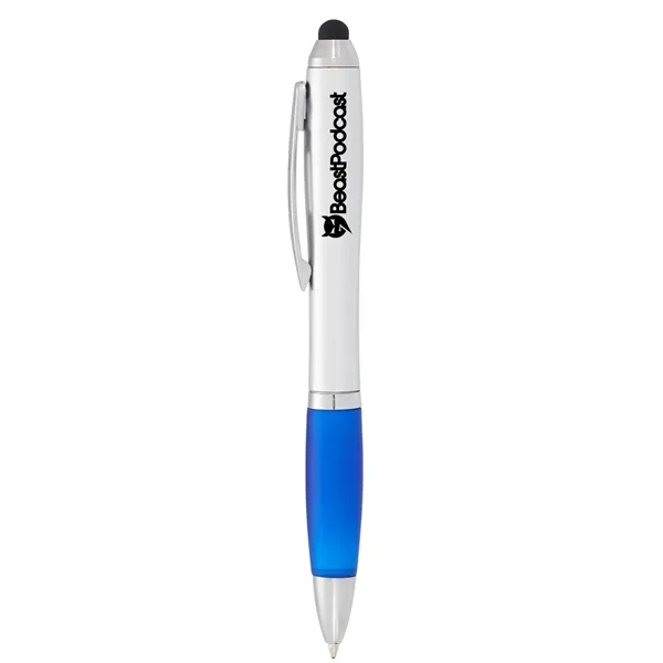 Twist action ballpoint pen with soft rubber stylus.... from ASI 66887 PCNA / Bullet