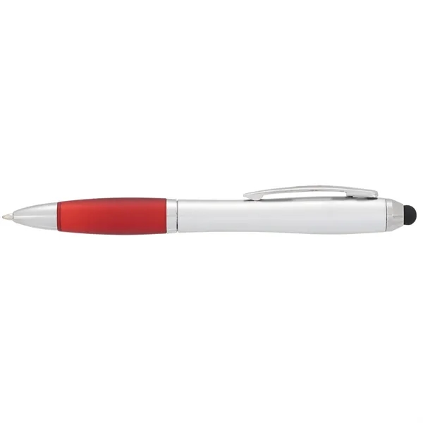 Twist action ballpoint pen with soft rubber stylus.... from ASI 66887 PCNA / Bullet