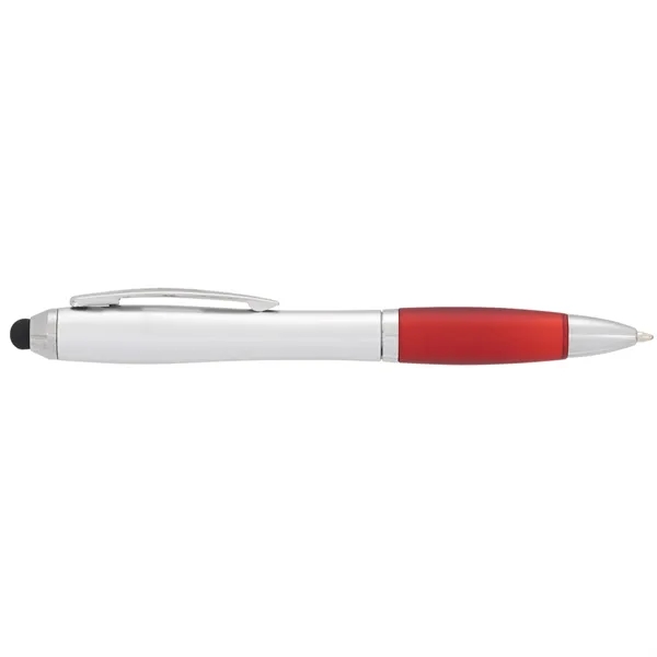Twist action ballpoint pen with soft rubber stylus.... from ASI 66887 PCNA / Bullet