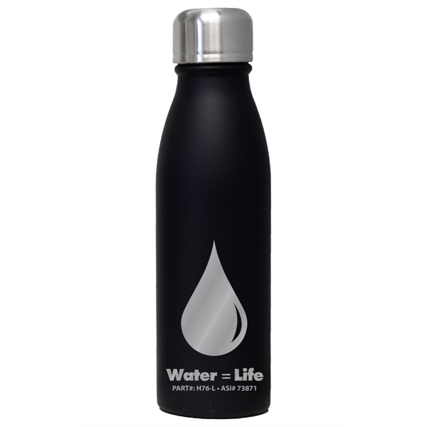 20 oz Stainless water bottle; includes screw on, spill-resistant lid.... from ASI 73871 Next Promotions LLC