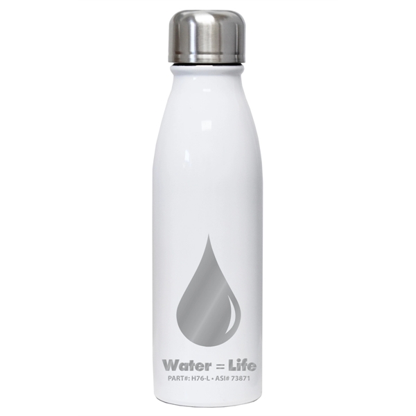 20 oz Stainless water bottle; includes screw on, spill-resistant lid.... from ASI 73871 Next Promotions LLC