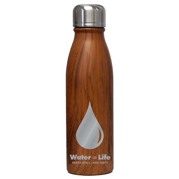 20 oz Stainless water bottle; includes screw on, spill-resistant lid.... from ASI 73871 Next Promotions LLC
