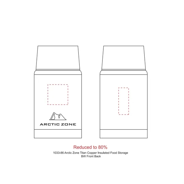 3.74" x 6.89" x 3.74" insulated food container with a foldable... from ASI 66887 PCNA / Leeds