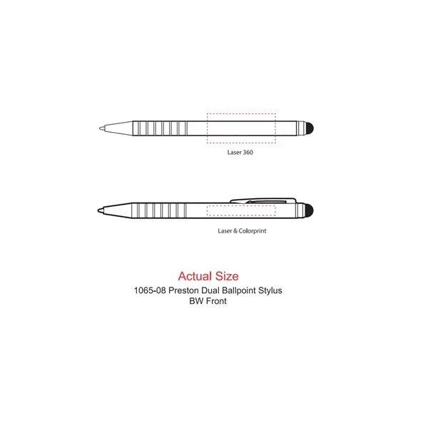 Twist action ballpoint pen with stylus tip.... from ASI 66887 PCNA / Leeds