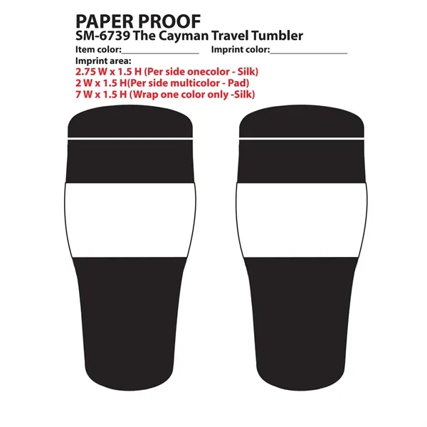 15 oz. travel tumbler with double-wall construction and twist-on lid with... from ASI 66887 PCNA / Bullet