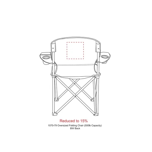 Oversized folding chair with two mesh cup holders, carry bag and... from ASI 66887 PCNA / Leeds