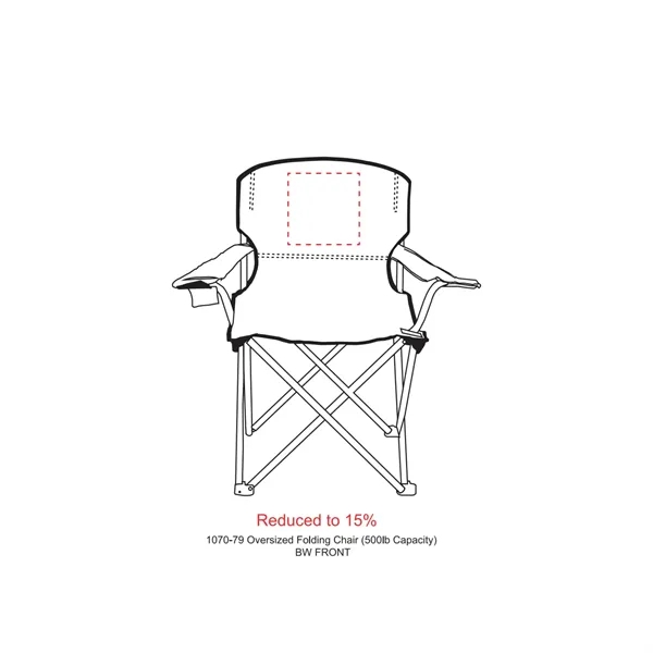 Oversized folding chair with two mesh cup holders, carry bag and... from ASI 66887 PCNA / Leeds