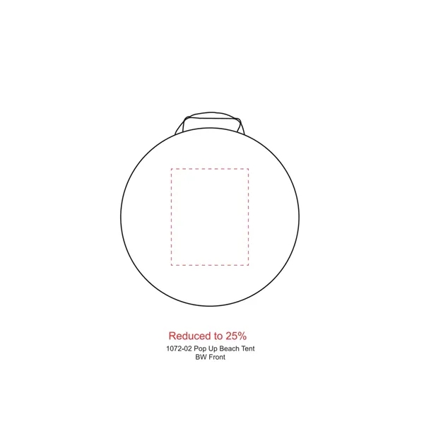 Pop-up beach tent with 60" x 51" x 43" measurements when... from ASI 66887 PCNA / Leeds