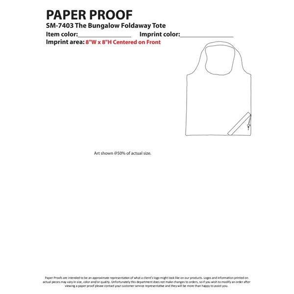 15" x 15.5" polyester tote bag with foldaway design and double... from ASI 66887 PCNA / Bullet