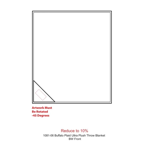 60" x 70" buffalo plaid plush throw blanket.... from ASI 66887 PCNA / Leeds