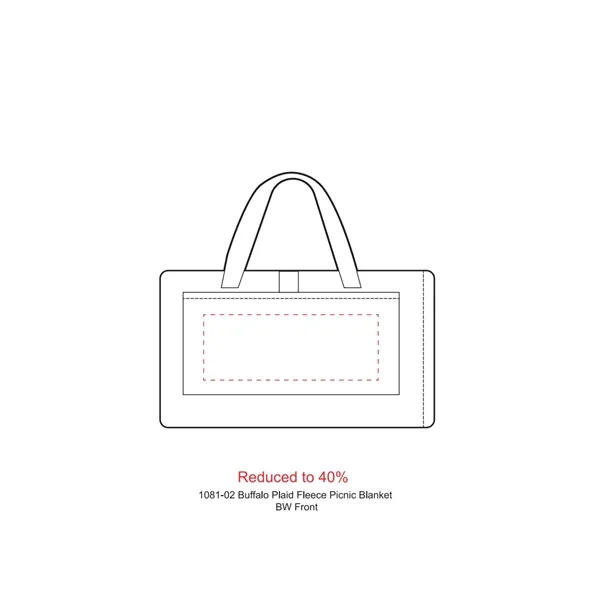 50" x 57" buffalo plaid fleece picnic blanket.... from ASI 66887 PCNA / Leeds