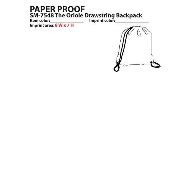 16.5" x 14.25" polyester drawstring bag.... from ASI 66887 PCNA / Bullet