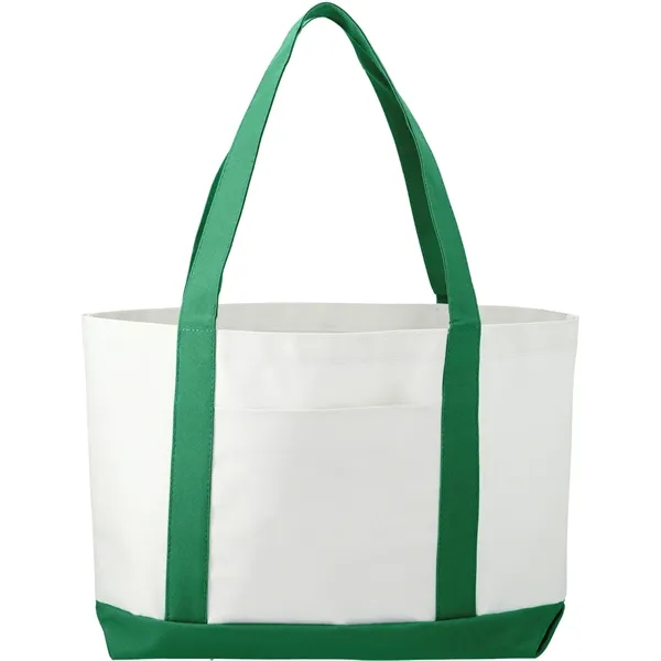 3.75" x 11.25" x 18" large canvas boat tote with open... from ASI 66887 PCNA / Bullet