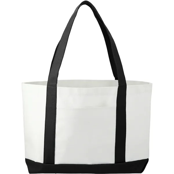 3.75" x 11.25" x 18" large canvas boat tote with open... from ASI 66887 PCNA / Bullet