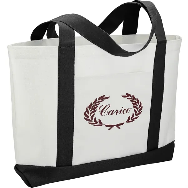 3.75" x 11.25" x 18" large canvas boat tote with open... from ASI 66887 PCNA / Bullet