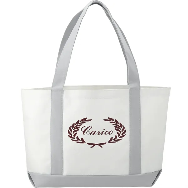 3.75" x 11.25" x 18" large canvas boat tote with open... from ASI 66887 PCNA / Bullet