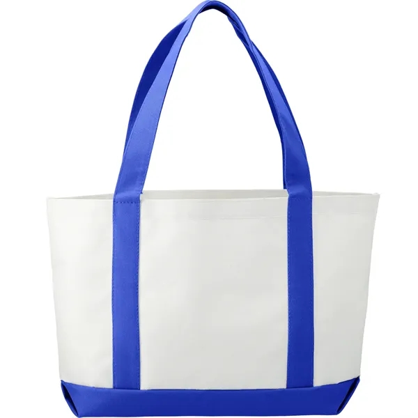 3.75" x 11.25" x 18" large canvas boat tote with open... from ASI 66887 PCNA / Bullet