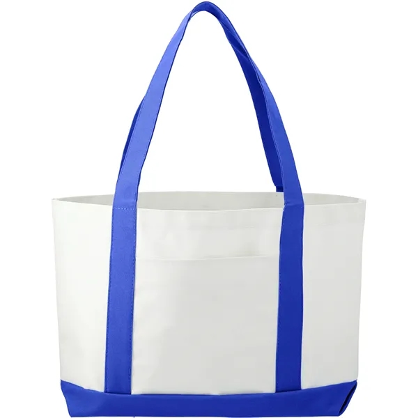 3.75" x 11.25" x 18" large canvas boat tote with open... from ASI 66887 PCNA / Bullet