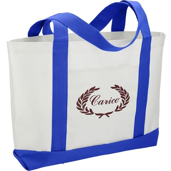 3.75" x 11.25" x 18" large canvas boat tote with open... from ASI 66887 PCNA / Bullet