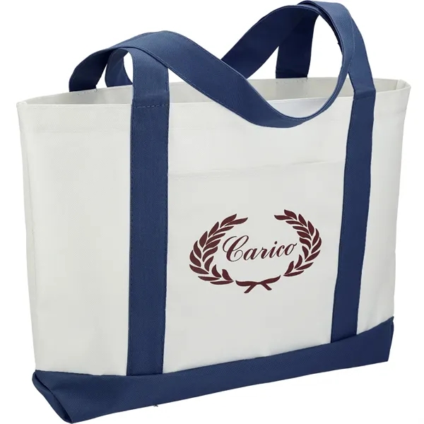 3.75" x 11.25" x 18" large canvas boat tote with open... from ASI 66887 PCNA / Bullet