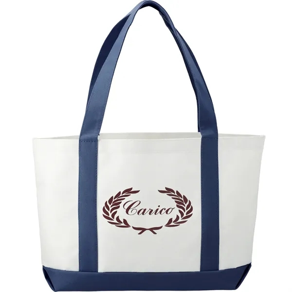 3.75" x 11.25" x 18" large canvas boat tote with open... from ASI 66887 PCNA / Bullet
