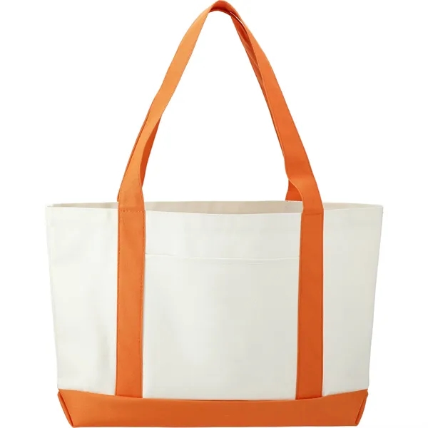 3.75" x 11.25" x 18" large canvas boat tote with open... from ASI 66887 PCNA / Bullet