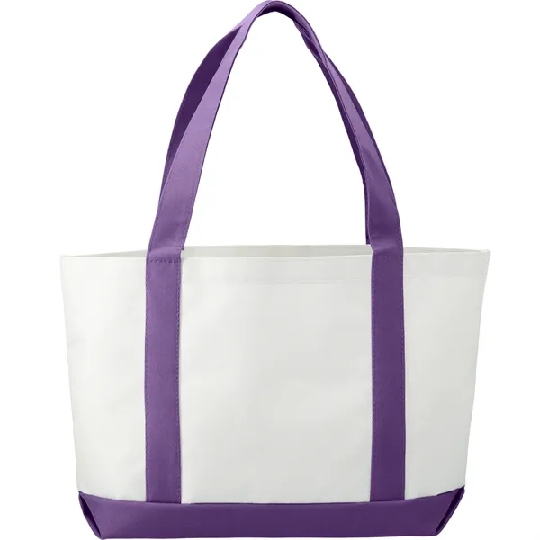 3.75" x 11.25" x 18" large canvas boat tote with open... from ASI 66887 PCNA / Bullet