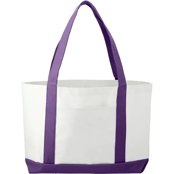 3.75" x 11.25" x 18" large canvas boat tote with open... from ASI 66887 PCNA / Bullet