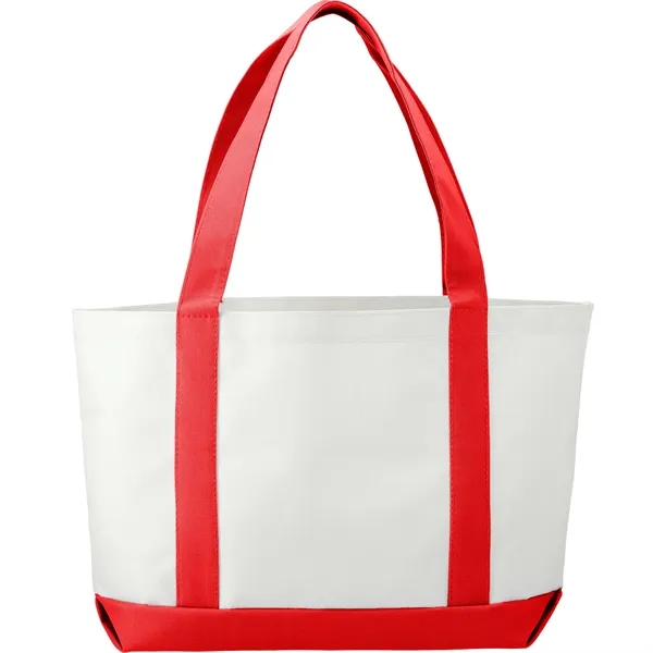 3.75" x 11.25" x 18" large canvas boat tote with open... from ASI 66887 PCNA / Bullet