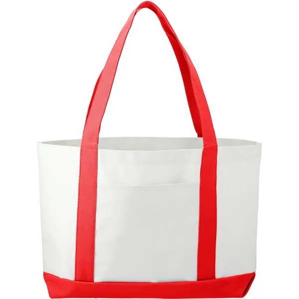 3.75" x 11.25" x 18" large canvas boat tote with open... from ASI 66887 PCNA / Bullet