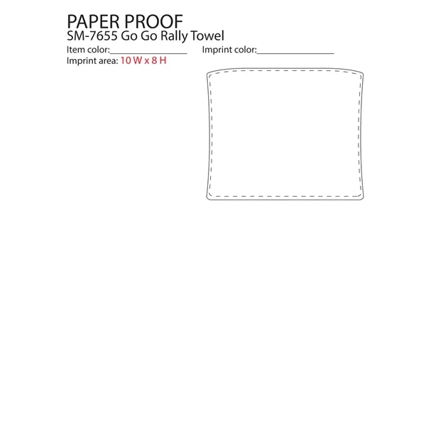 100% cotton rally towel with large customization area.... from ASI 66887 PCNA / Bullet