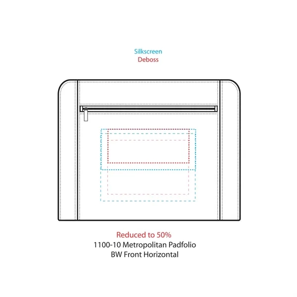 Zippered padfolio with writing pad and gift box.... from ASI 66887 PCNA / Leeds