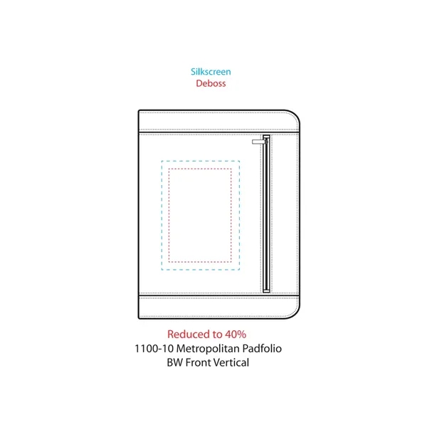 Zippered padfolio with writing pad and gift box.... from ASI 66887 PCNA / Leeds