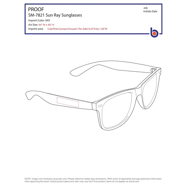 Sunglasses with UV400 protective lenses.... from ASI 66887 PCNA / Bullet