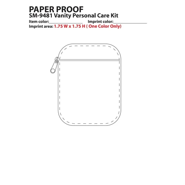 7pc. personal care kit with mirror, fingernail clipper, toenail clipper, cuticle... from ASI 66887 PCNA / Bullet