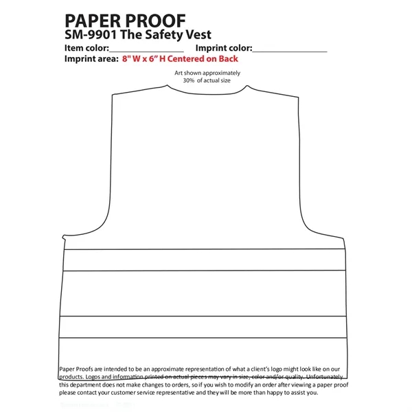 Neon yellow safety vest with reflective stripes and hook and loop... from ASI 66887 PCNA / Bullet